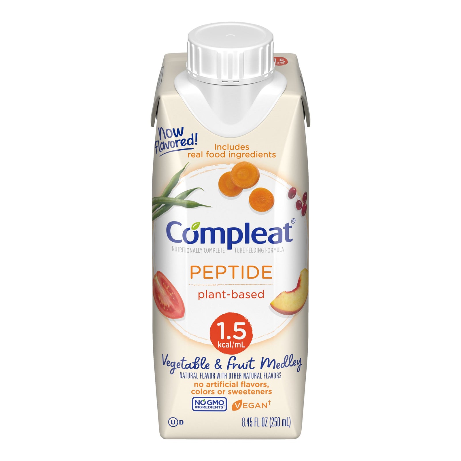 Compleat® Peptide 1.5 Cal Oral Supplement / Tube Feeding Formula, 8.45 oz. Carton