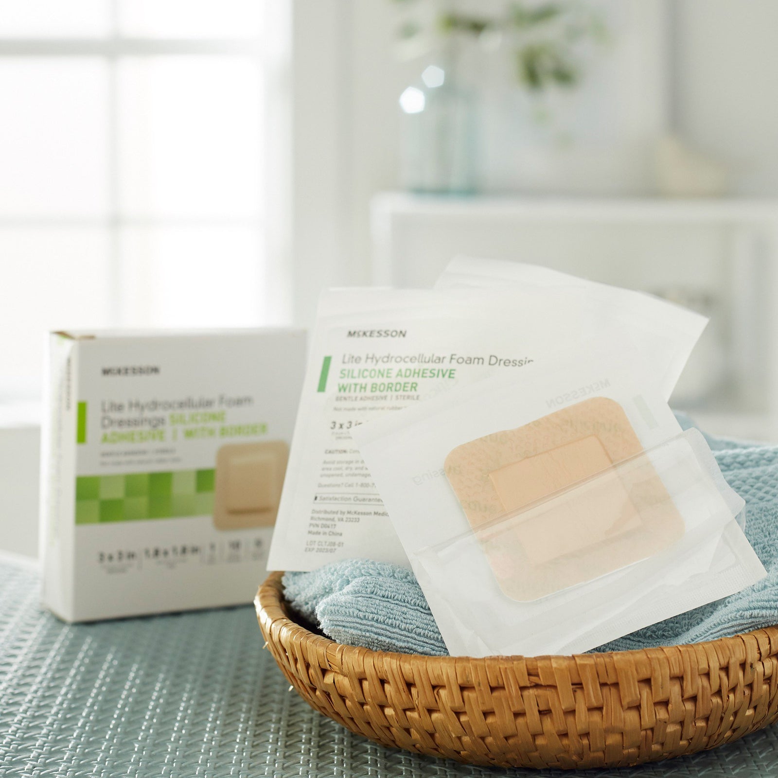 McKesson Lite Thin Silicone Foam Dressing