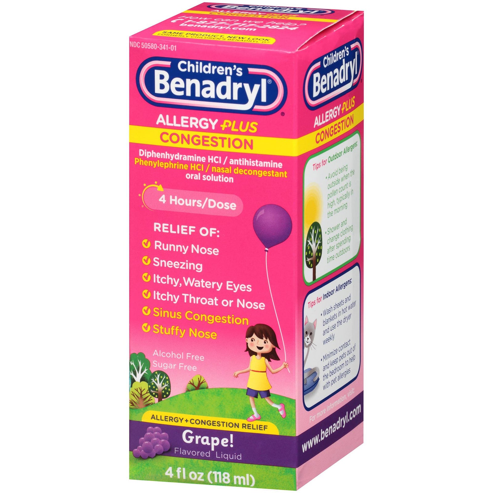Children’s BENADRYL Allergy Plus Congestion Children's Allergy Relief