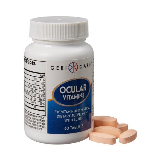 Geri-Care Ocular Vitamins Eye Vitamin and Mineral Dietary Supplement with Lutein