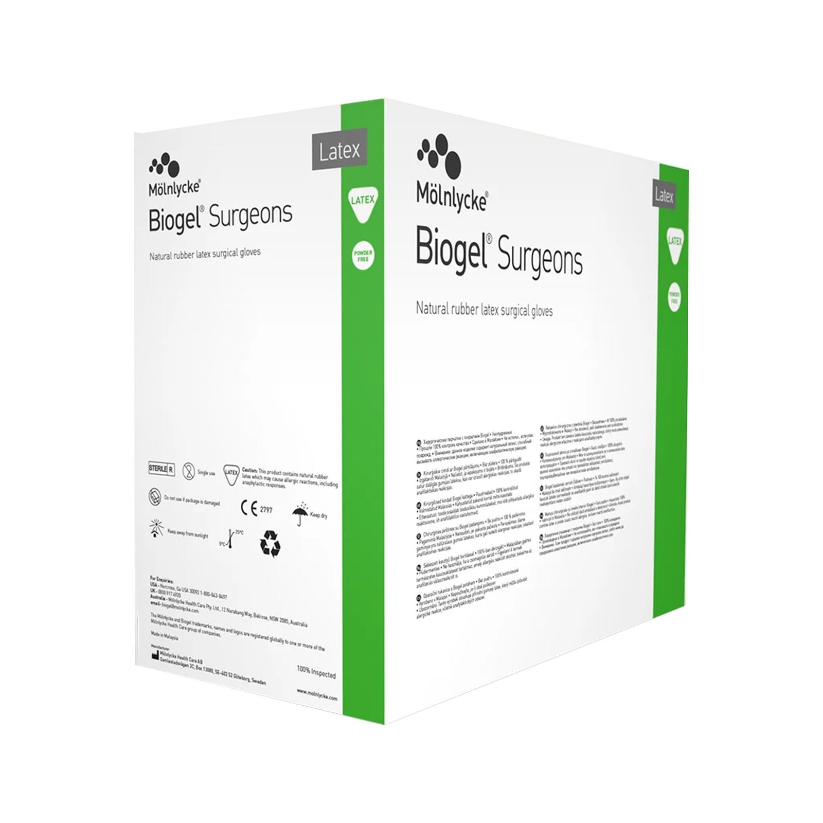 Biogel Surgeons Latex Standard Cuff Length Surgical Glove