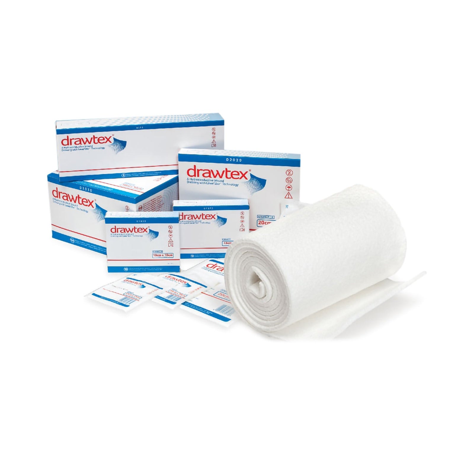 Drawtex Hydroconductive Wound Dressing with LevaFiber Technology