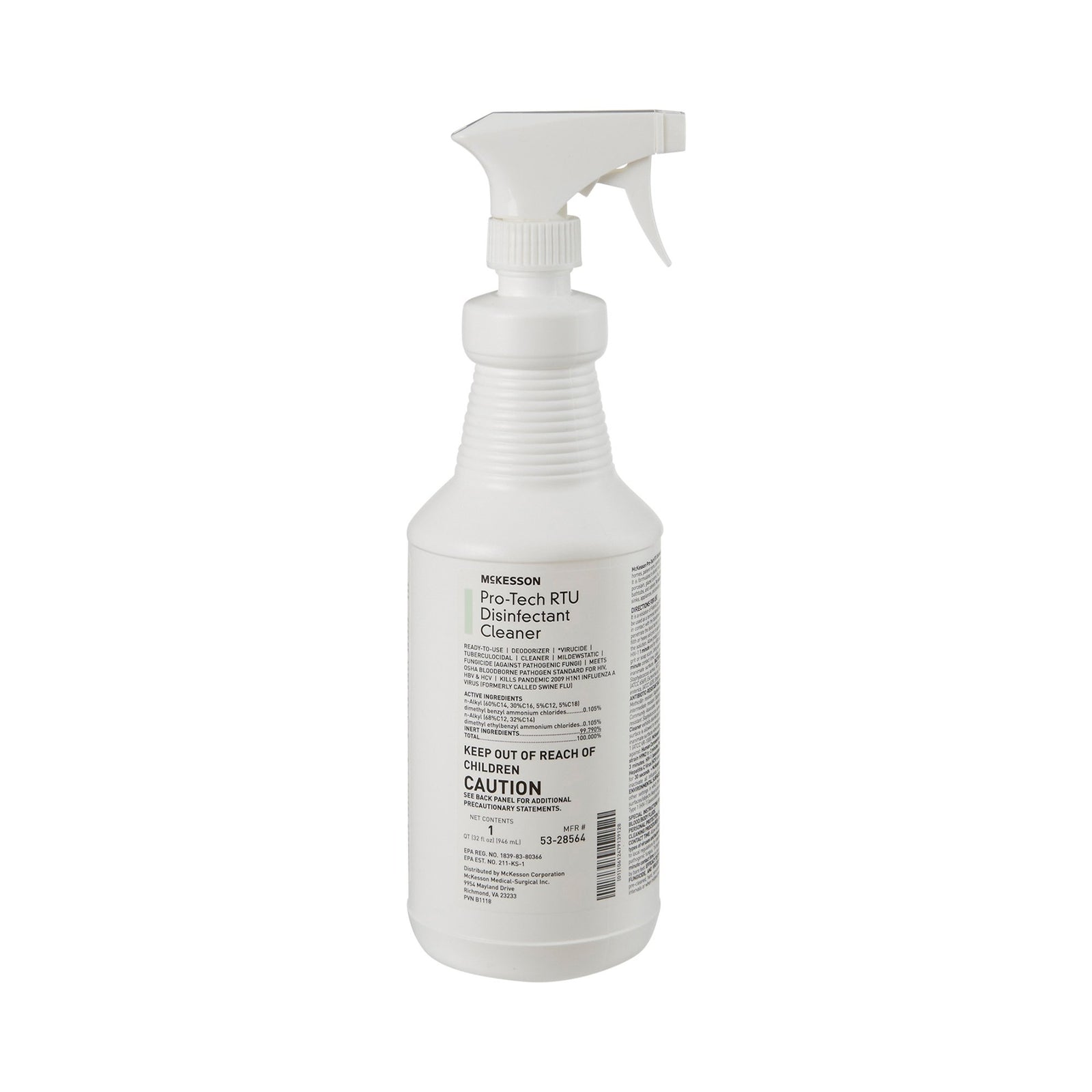 McKesson Pro-Tech Surface Disinfectant Cleaner Alcohol-Based Liquid
