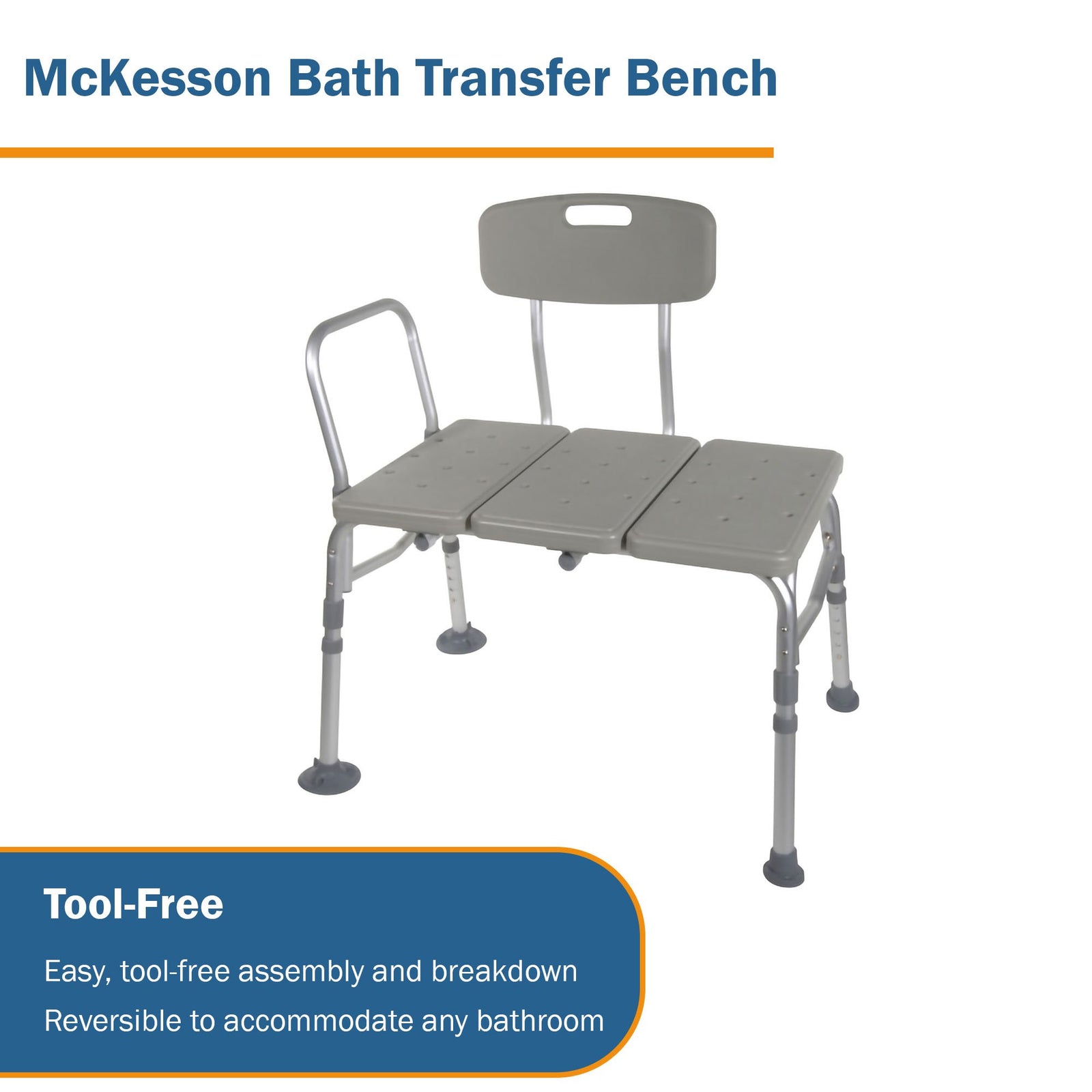 McKesson Knocked Down Bath Transfer Bench