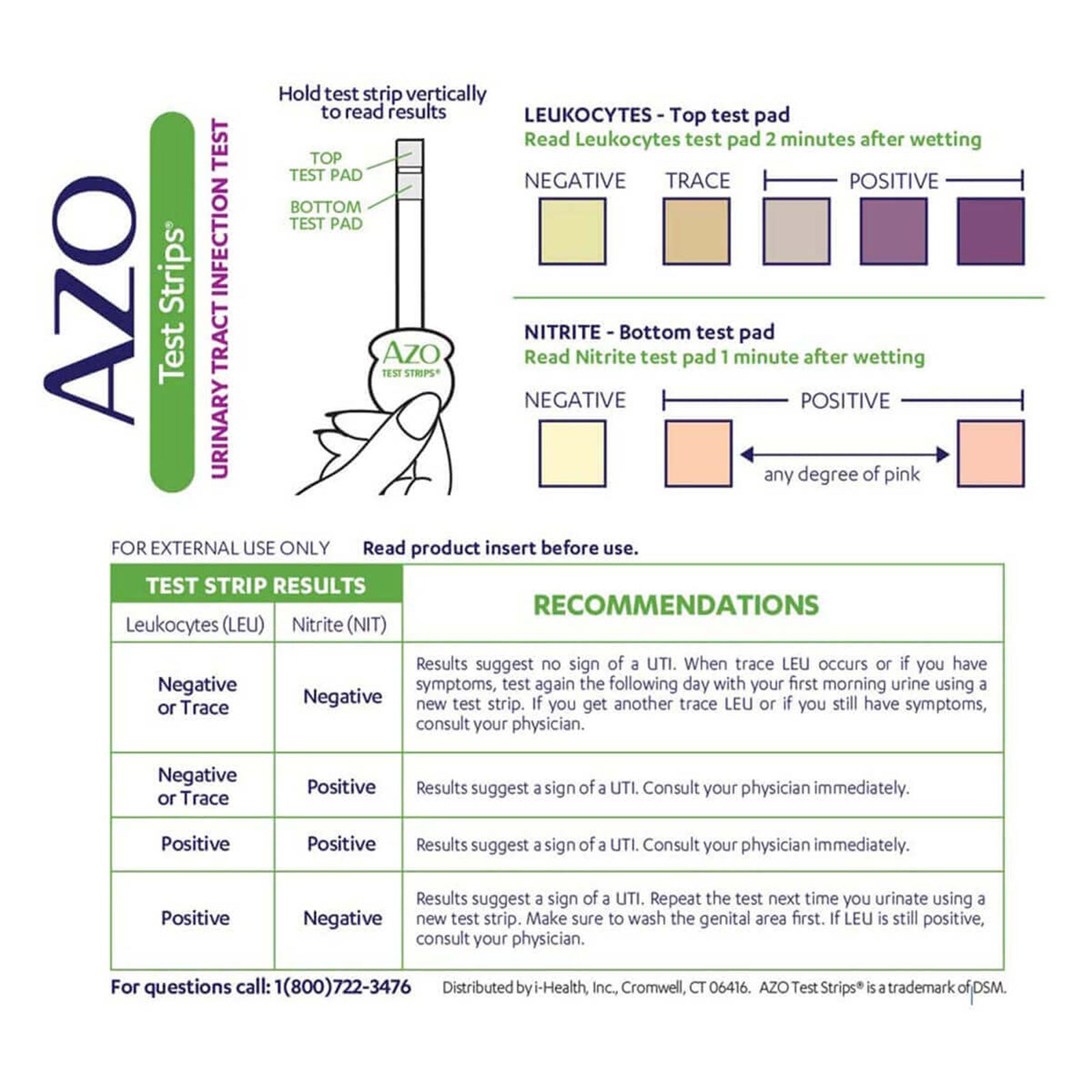 AZO Test Strips Rapid Test