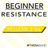 TheraBand Resistance Bands: Yellow 4"-Light, Green 4"-Heavy, Black 6"-X-Heavy, Silver 6"-2X-Heavy, Yellow 6"-Light, Blue 6"-X-Heavy