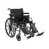 McKesson Lightweight Wheelchair Dual Axle (18" & 20" Seat Widths) w/ Swing-Away Footrest/Elevating Legrest, Black Upholstery, 300 lbs. Weight Capacity