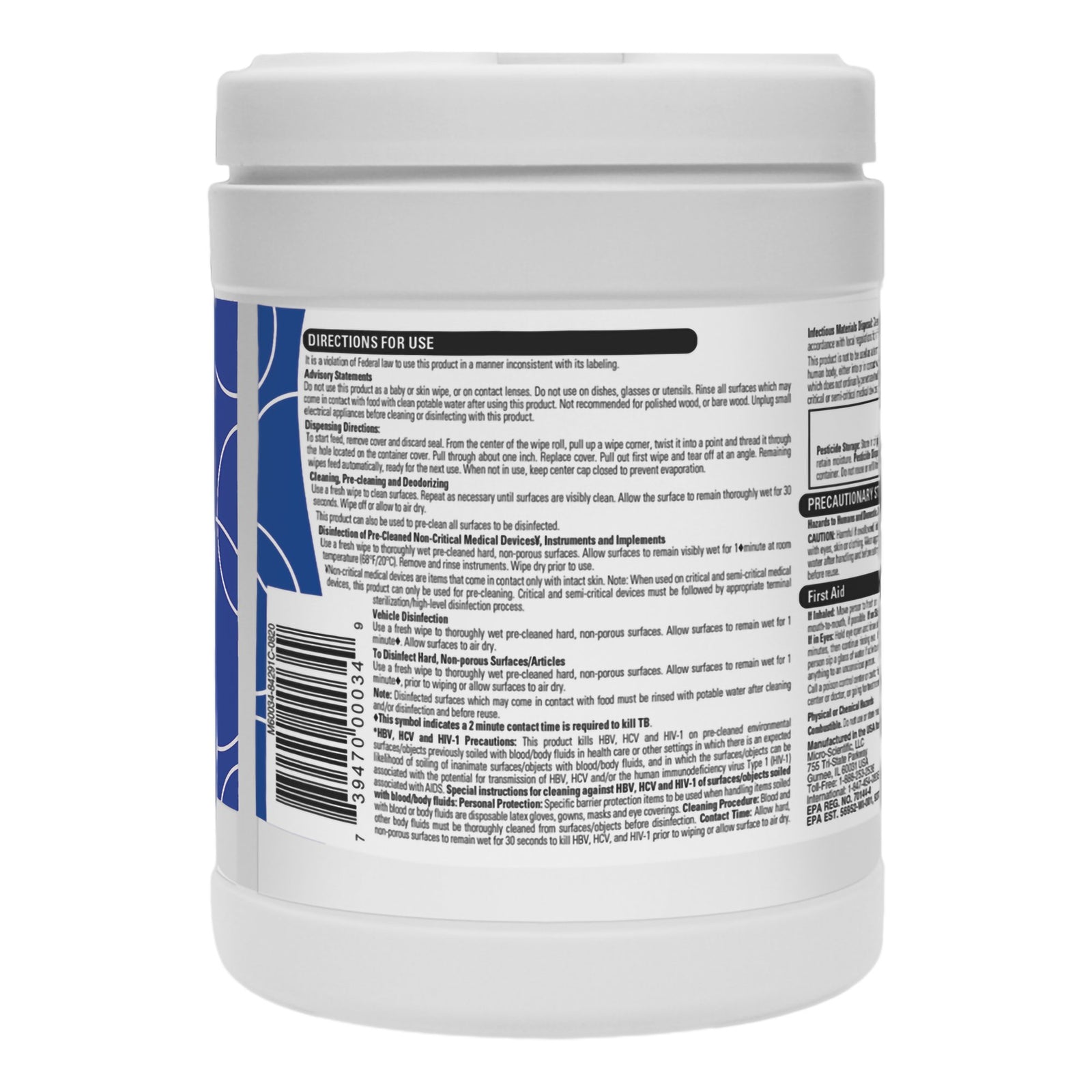 Opti-Cide Max Wipes Disinfectant Cleaner