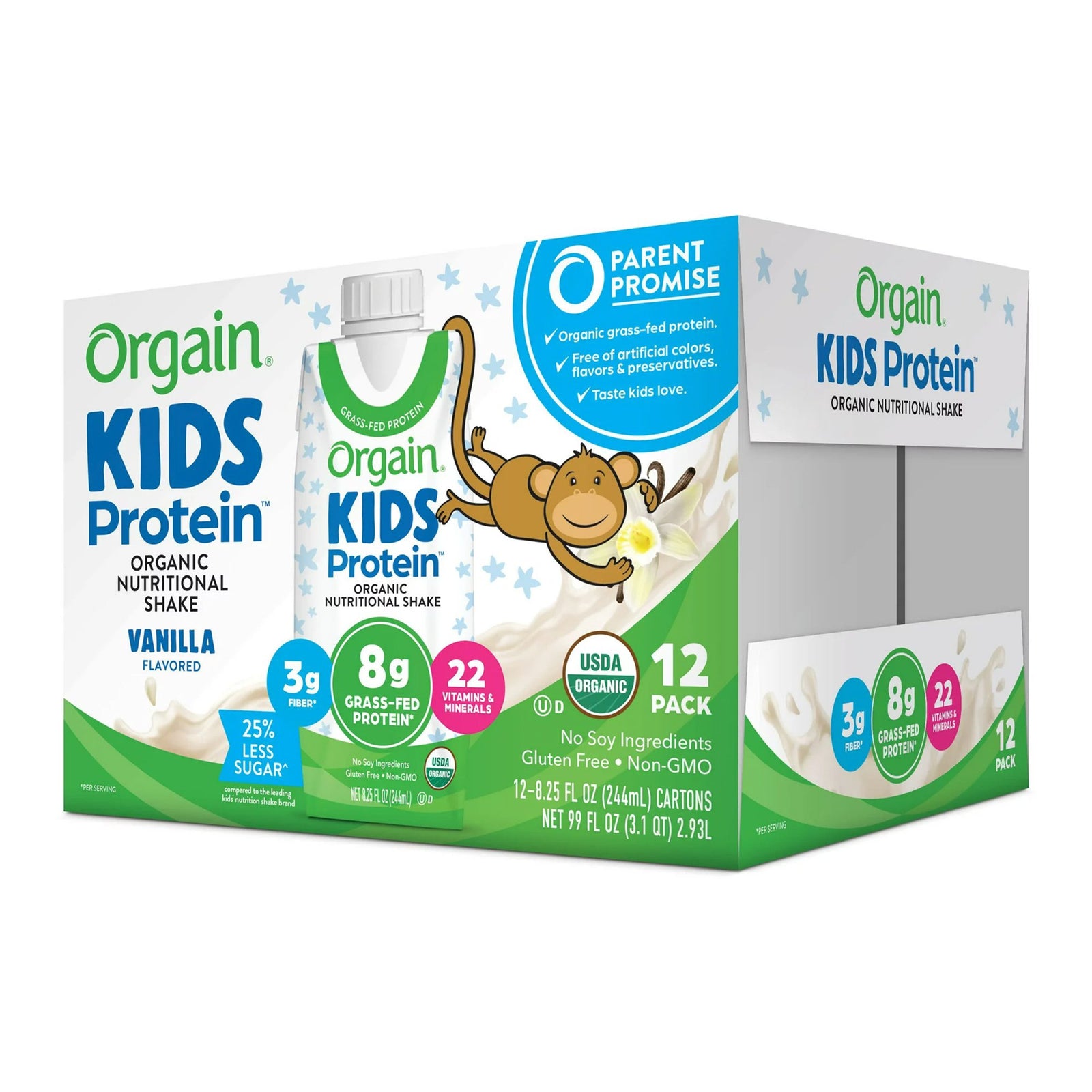 Orgain Kids Plant Protein Nutritional Shake Pediatric Oral Supplement