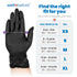 Hand sizing chart - XS through XL