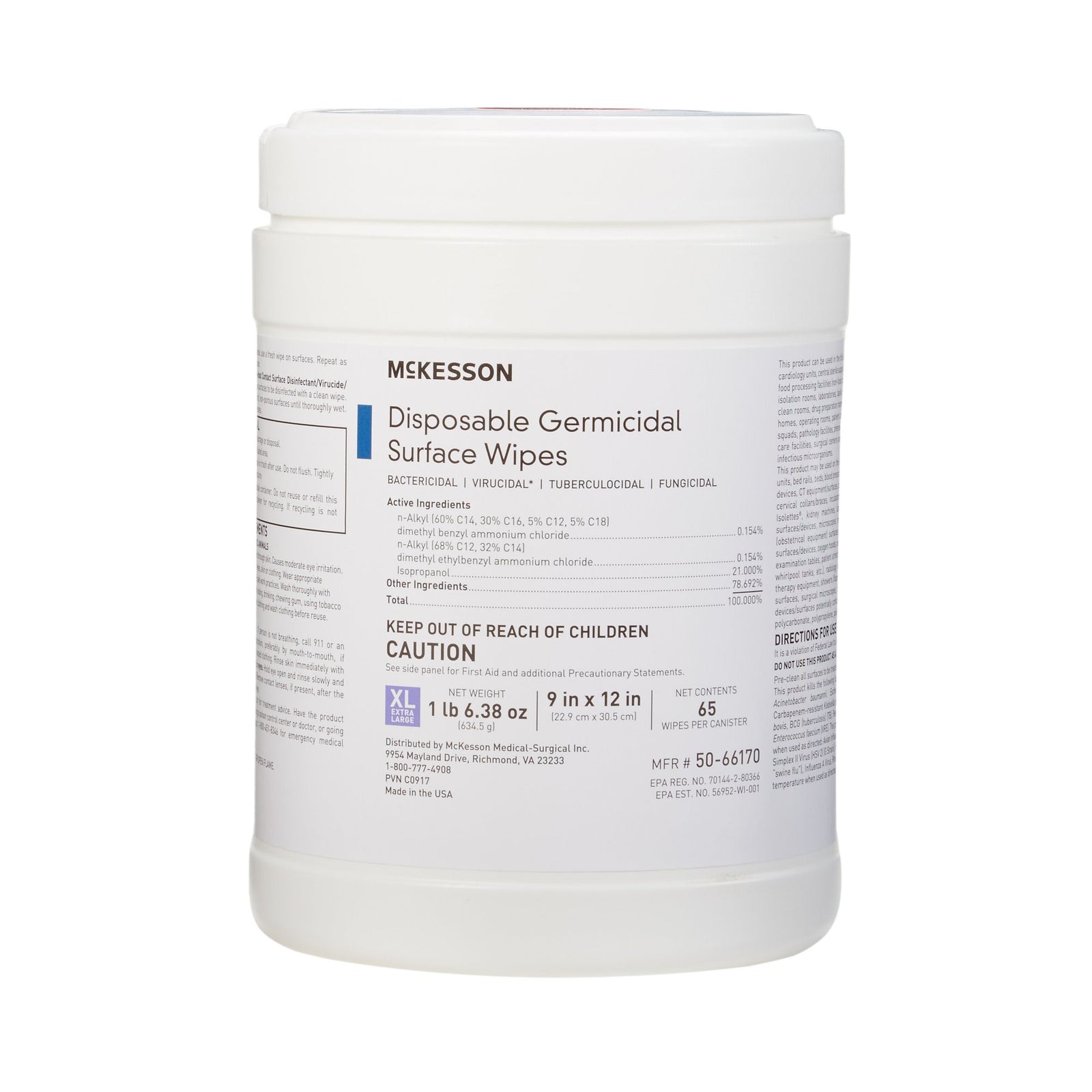 McKesson Germicidal Surface Wipes