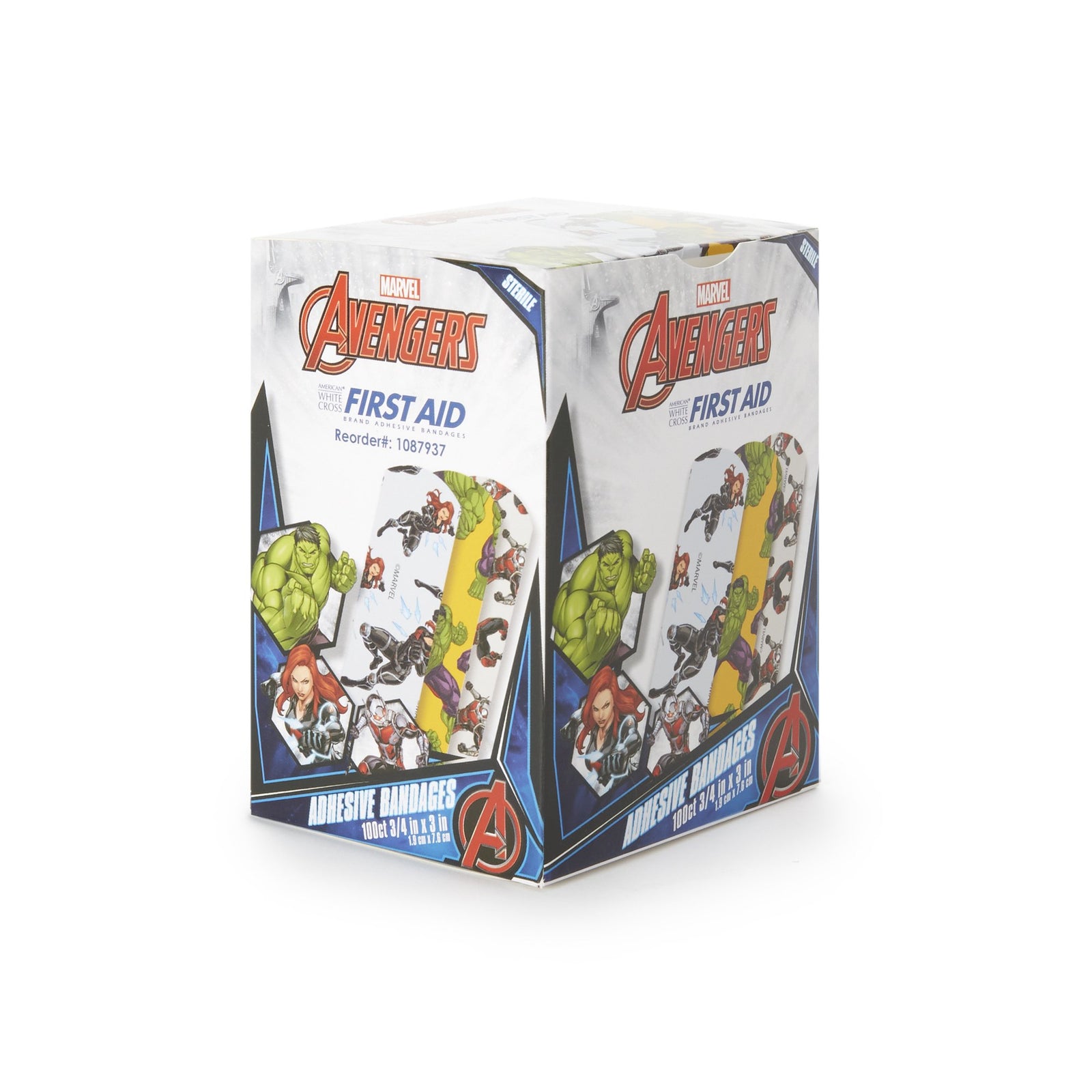 American White Cross Stat Strip Adhesive Strip