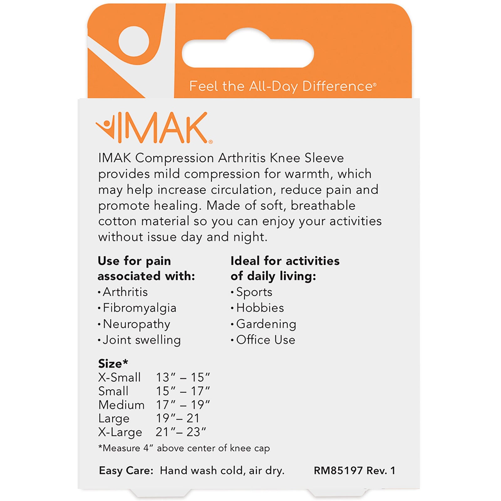 Imak Arthritis Knee Compression Sleeve Knee Sleeve