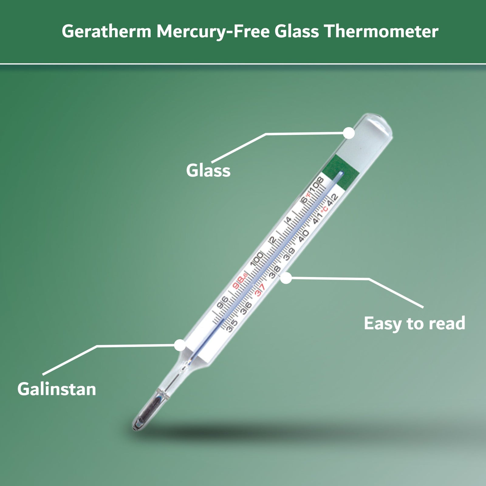 Geratherm Glass Oral Thermometer