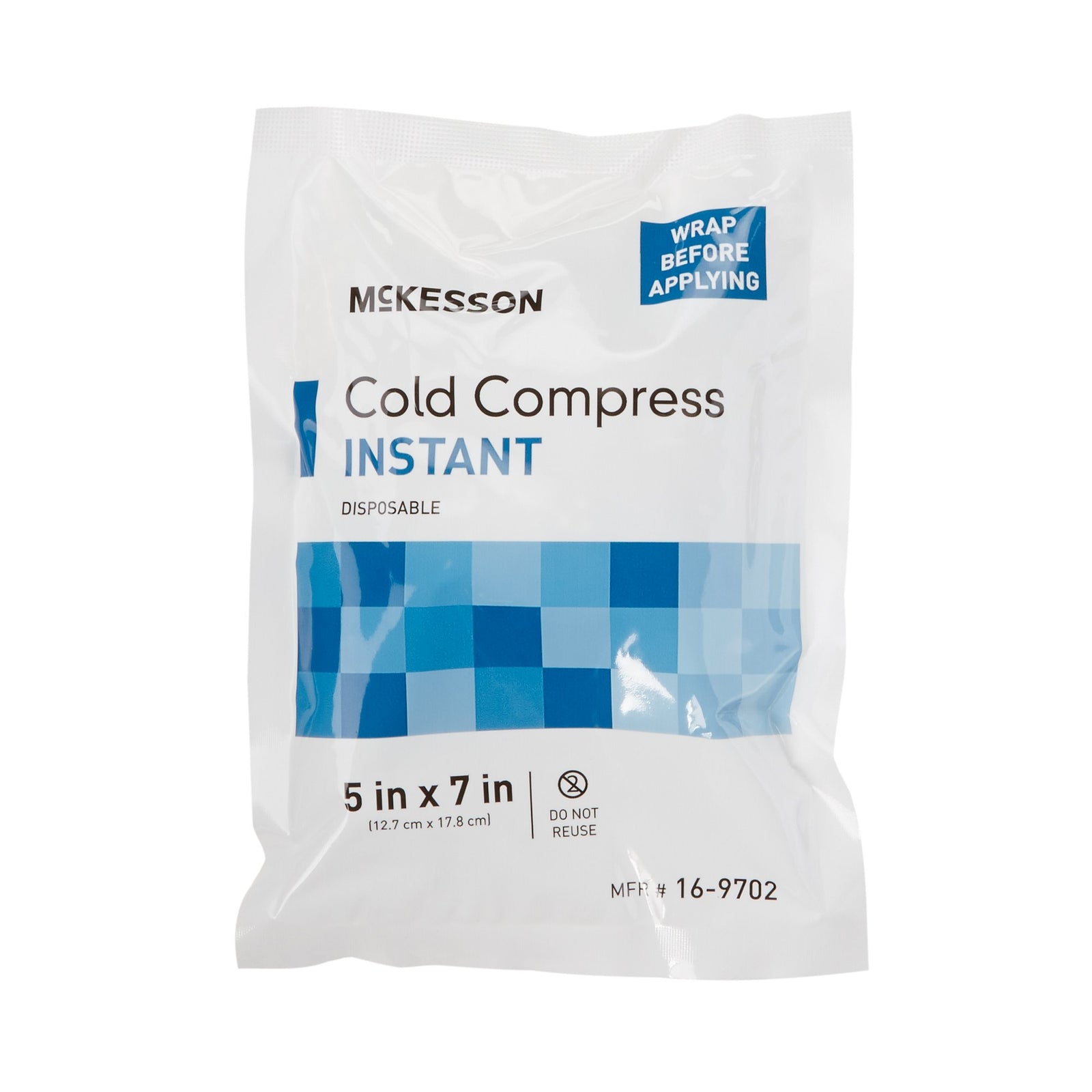 McKesson Disposable Instant Cold Packs (Plastic/Ammonium Nitrate/Water) 4-7/10" to 9