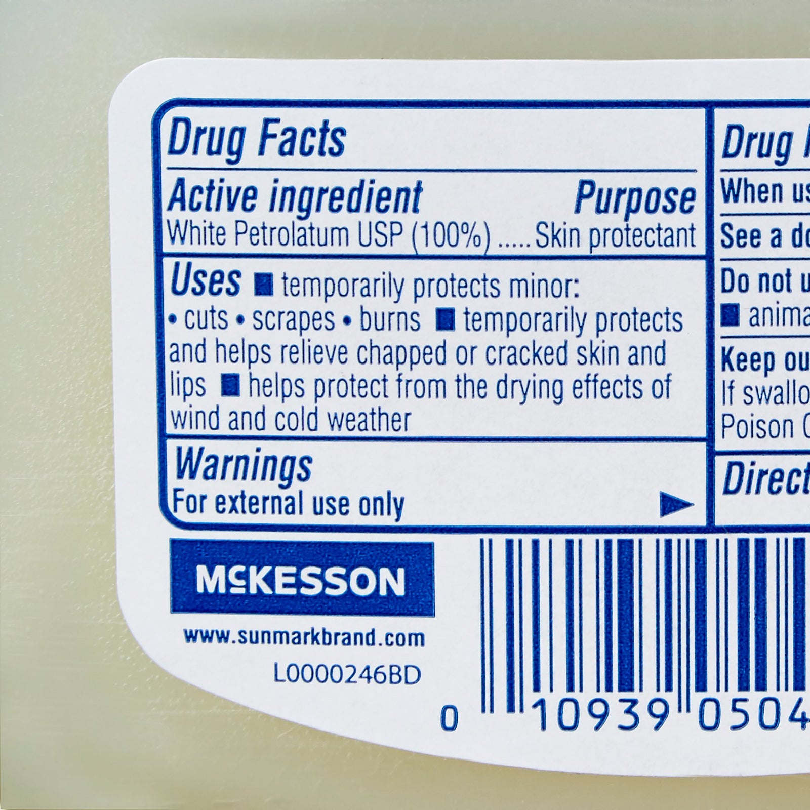 sunmark Petroleum Jelly Skin Protectant