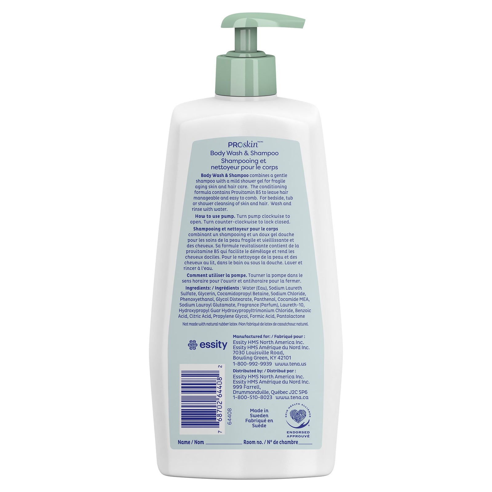 TENA ProSkin Shampoo And Body Wash