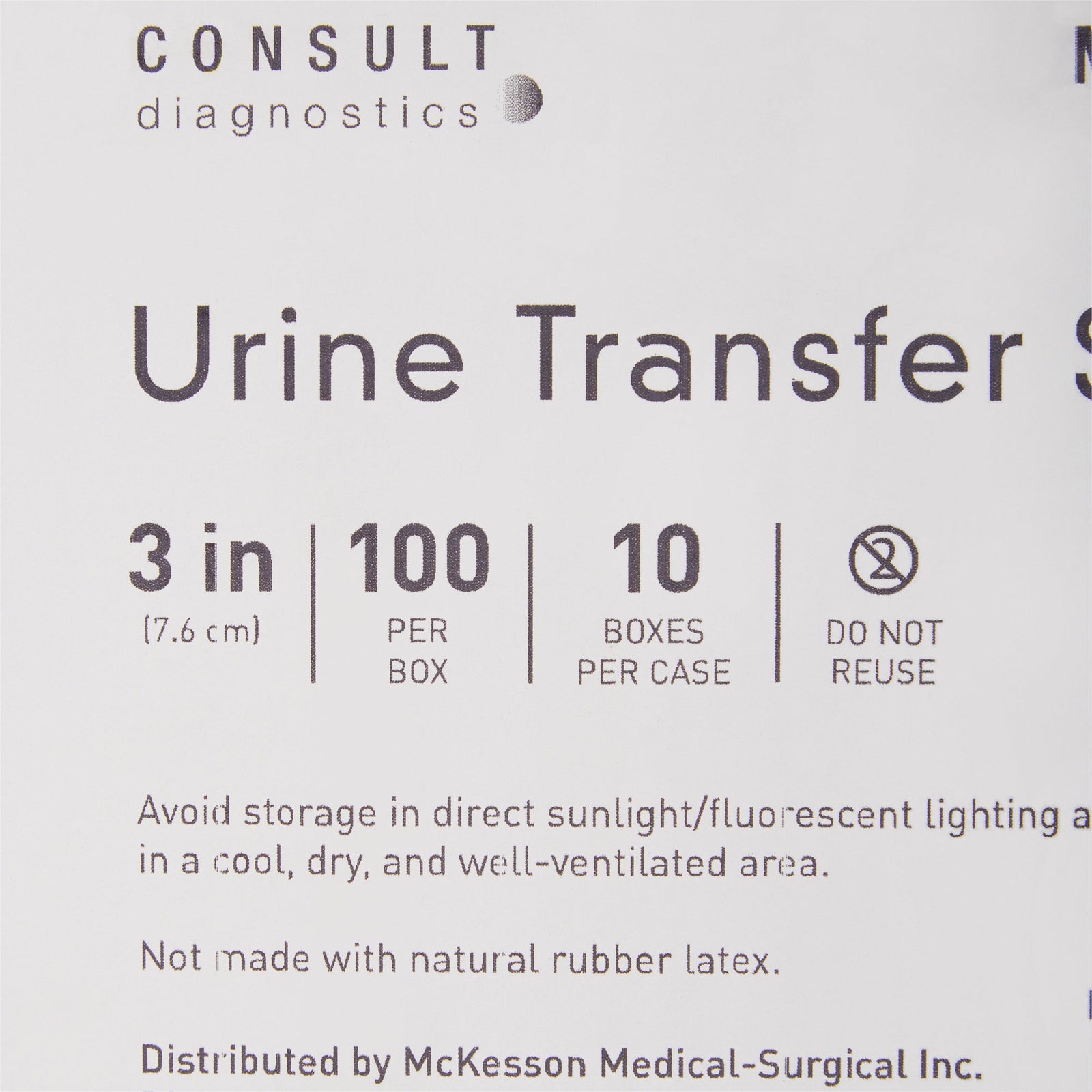 McKesson Consult Urine Transfer Straw