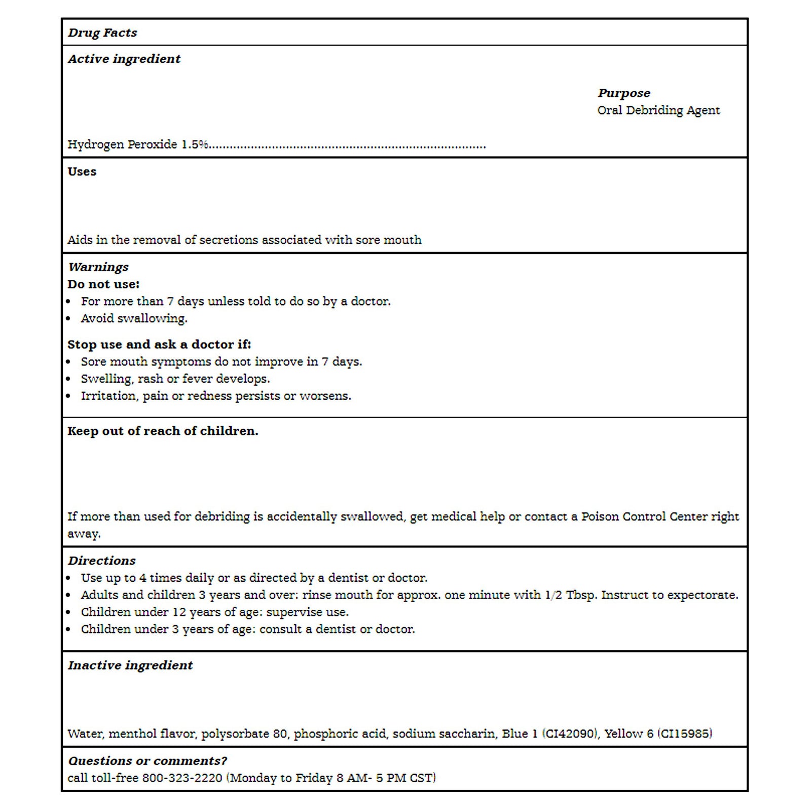 Perox-A-Mint Mouthwash