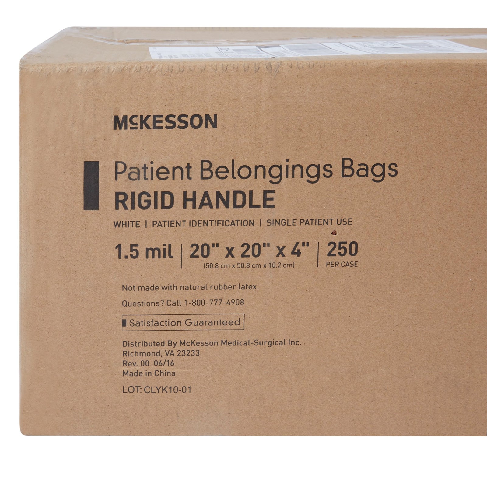 McKesson Patient Belongings Bag
