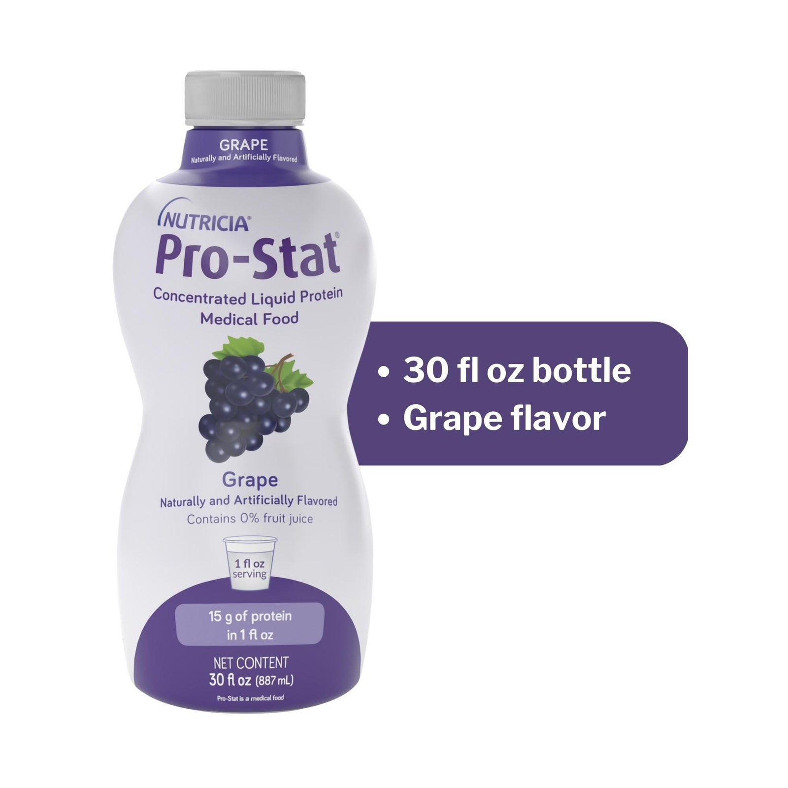 Pro-Stat® Sugar-Free Grape Protein Supplement, 30 oz. Bottle