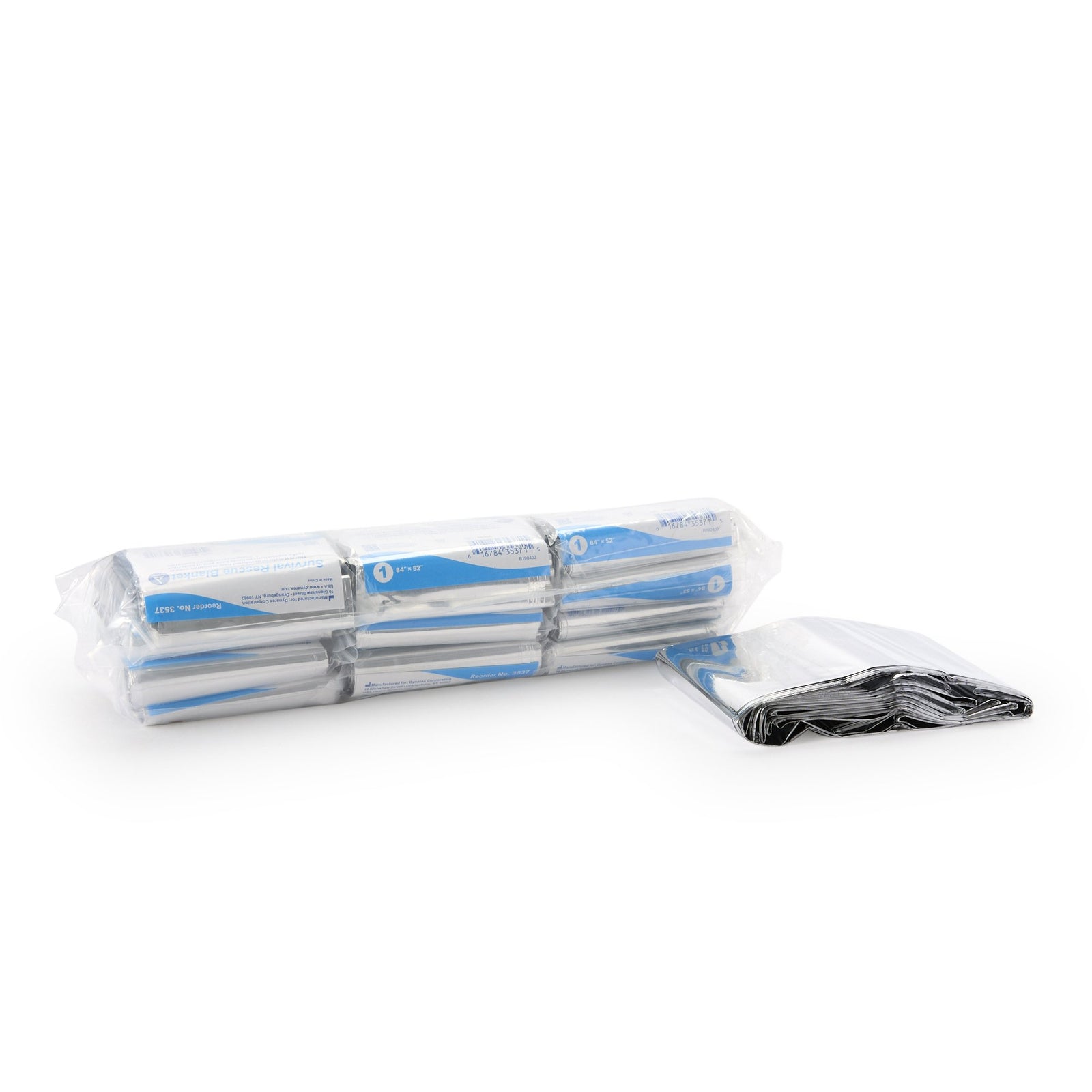 Rescue Blanket 52 W X 84 L Inch Mylar, Aluminum
