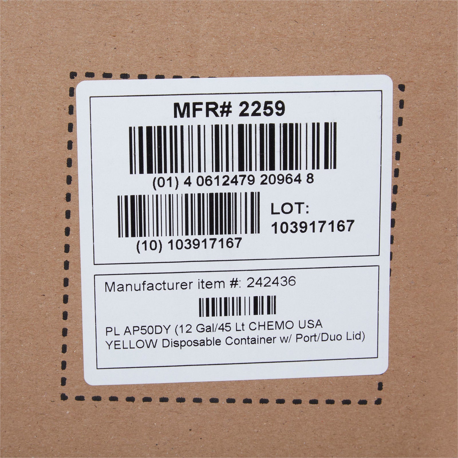 McKesson Prevent Chemotherapy Waste Container