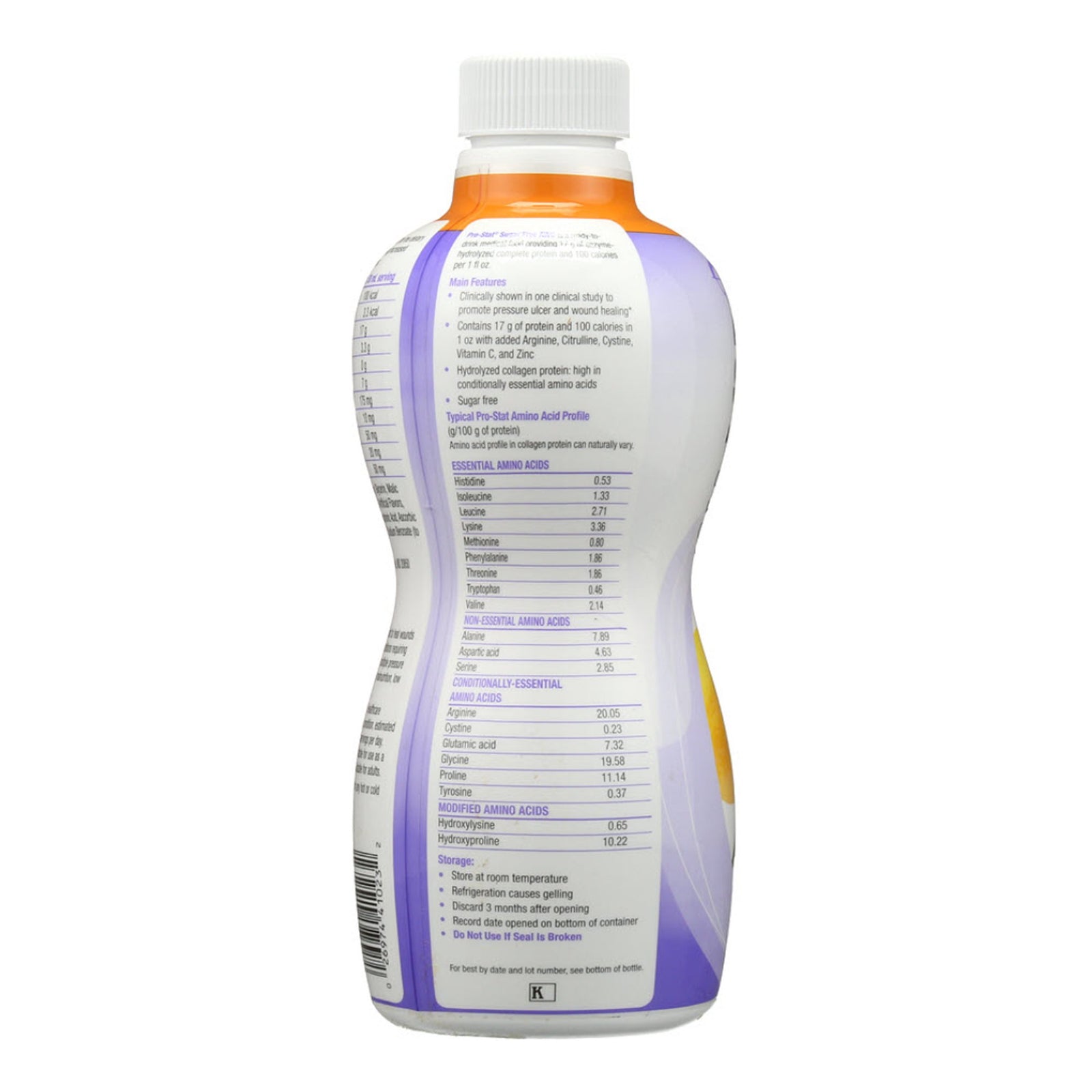 Nutricia Pro-Stat Advanced Wound Care, Ready-to-Use, Sugar-Free, Nutrient-Dense, 30 oz. Bottle, Citrus Splash Flavor, 4/Case