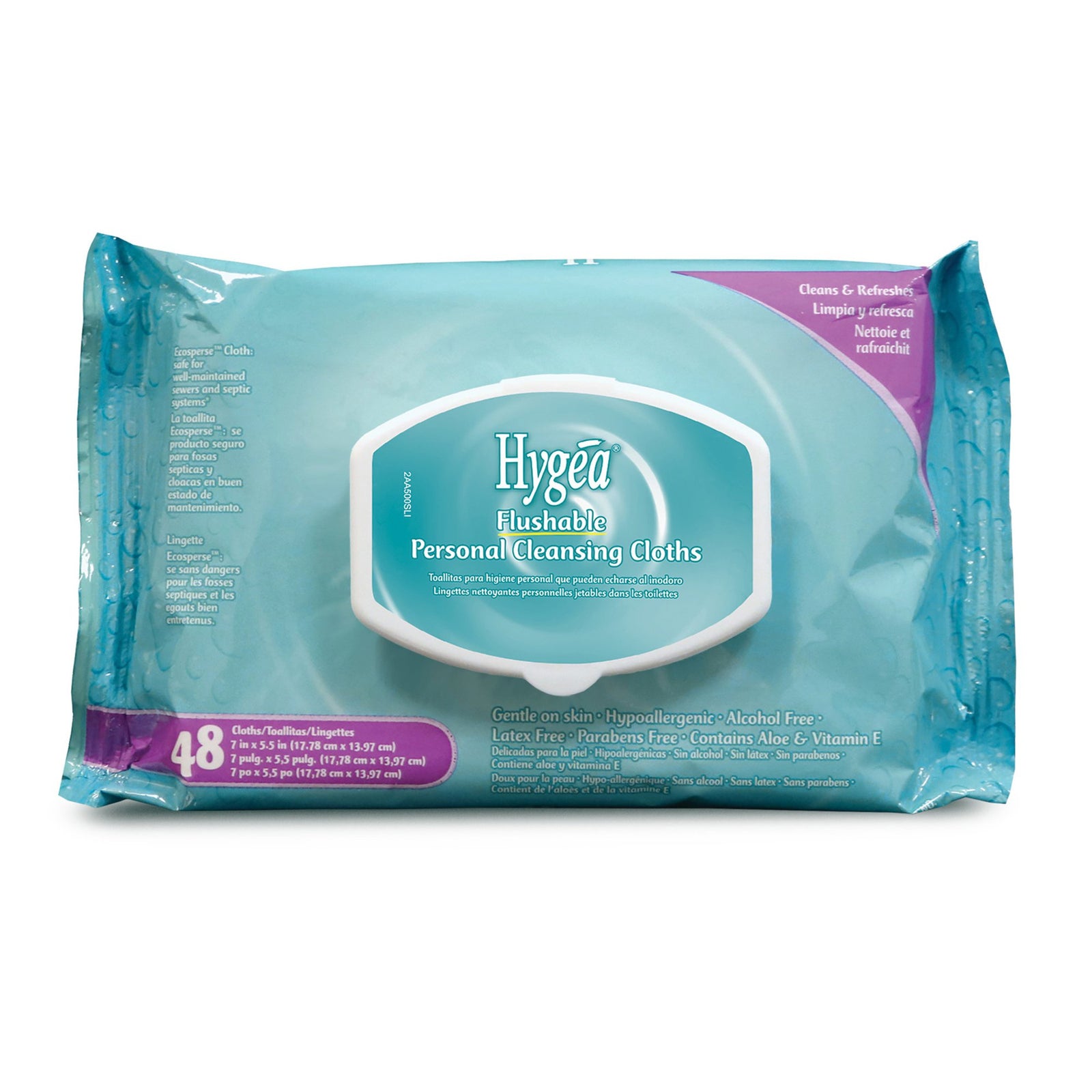 Hygea Flushable Personal Wipe