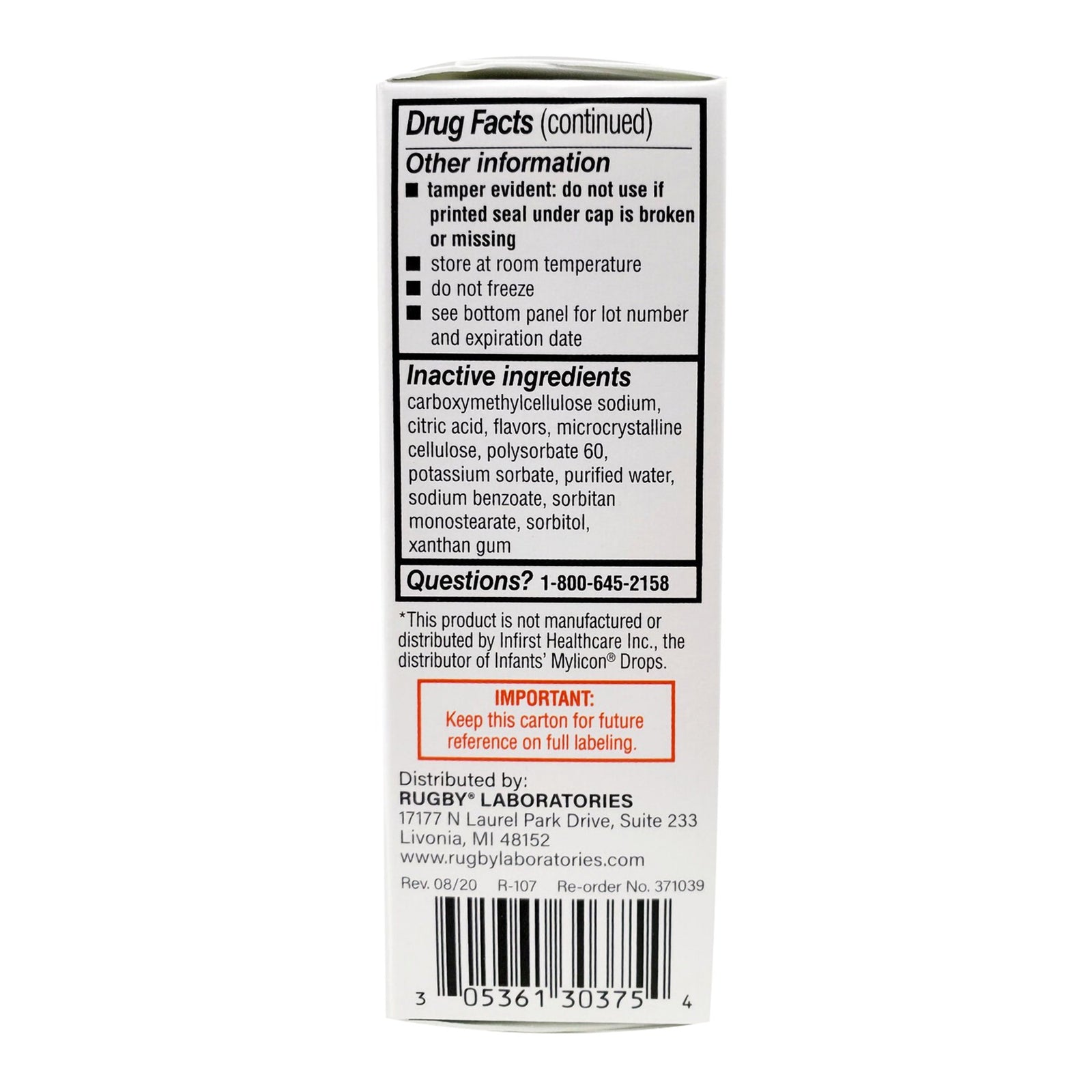 Rugby Infant Gas Relief