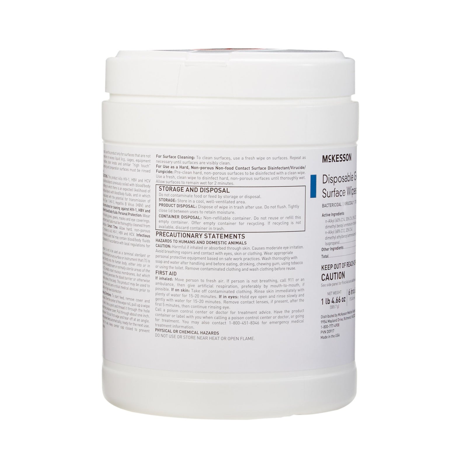 McKesson Germicidal Surface Wipes