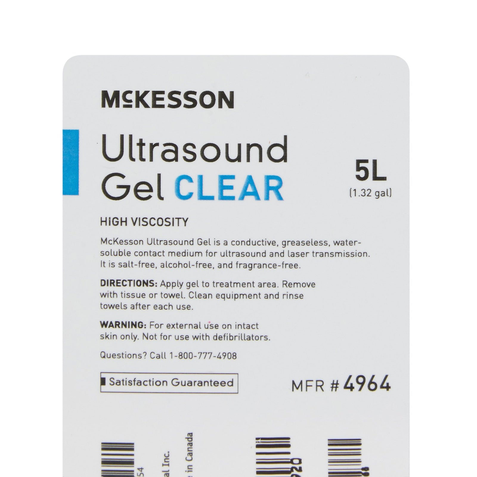 McKesson Ultrasound Gel 5L Jar