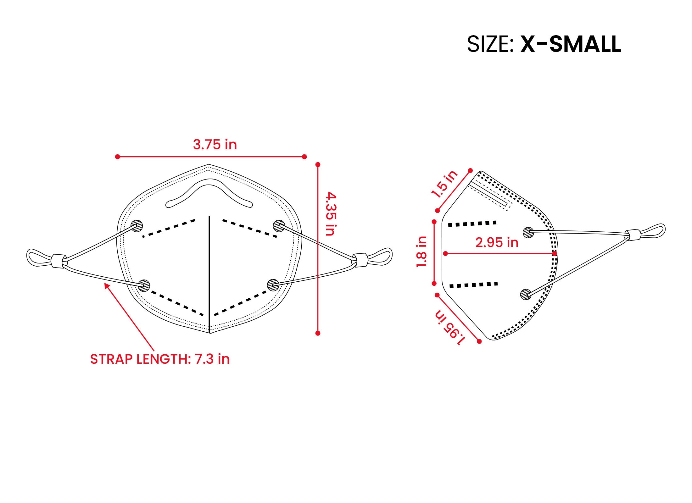 Kids KN95 Mask | Individually Wrapped, Elastic Ear Loops - Bag of 10