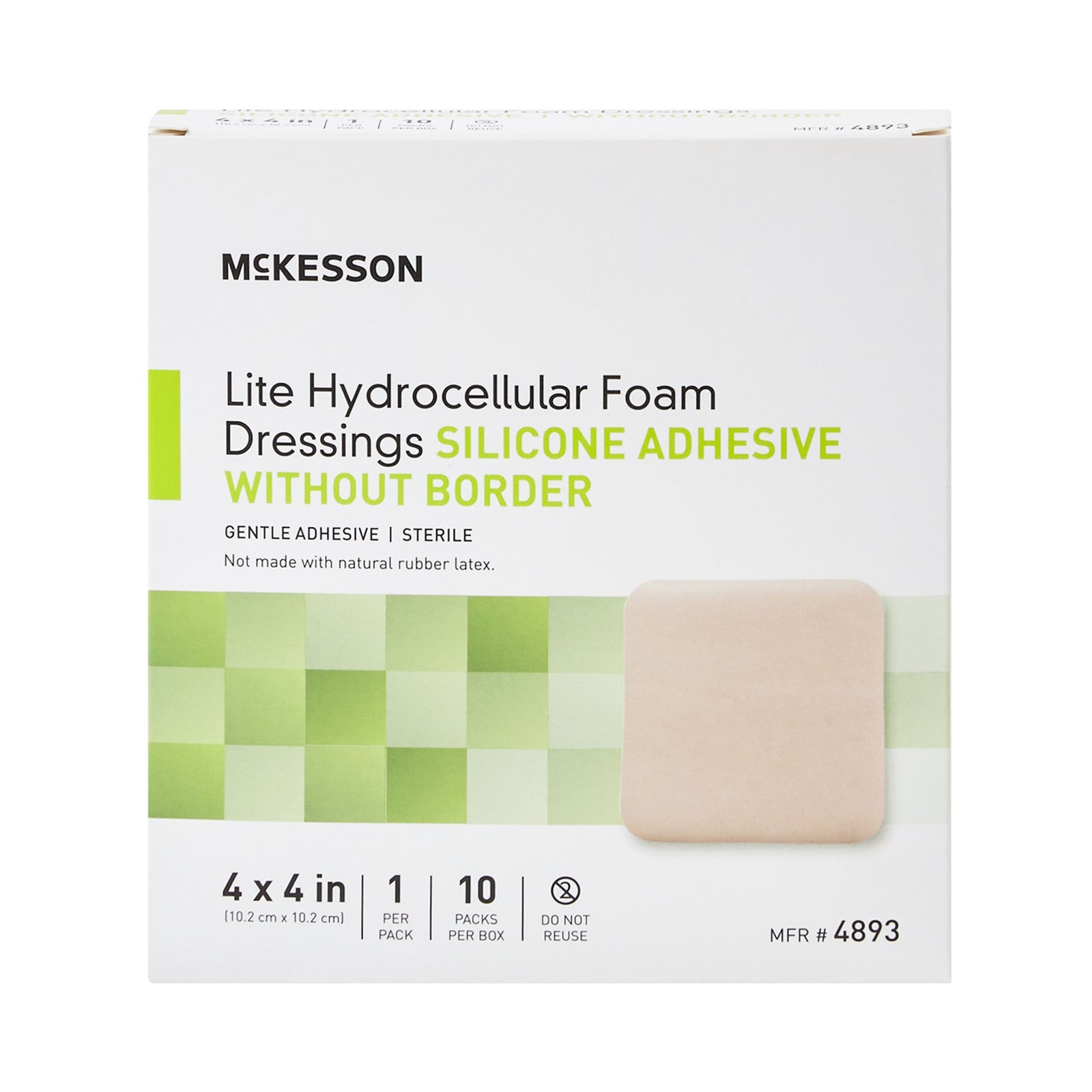 McKesson Lite Thin Silicone Foam Dressing
