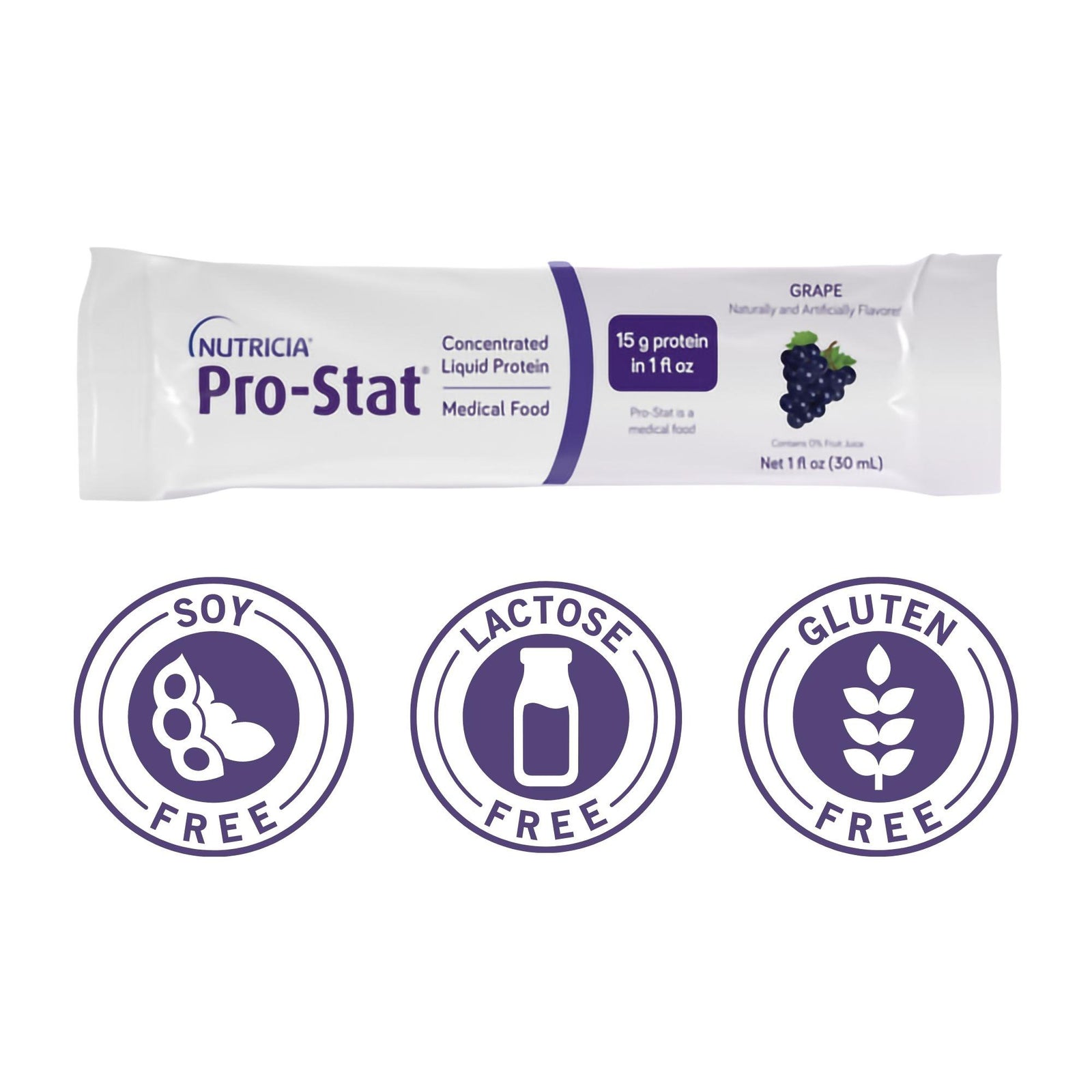 Pro-Stat® Sugar-Free Grape Protein Supplement, 1 oz. Individual Packet