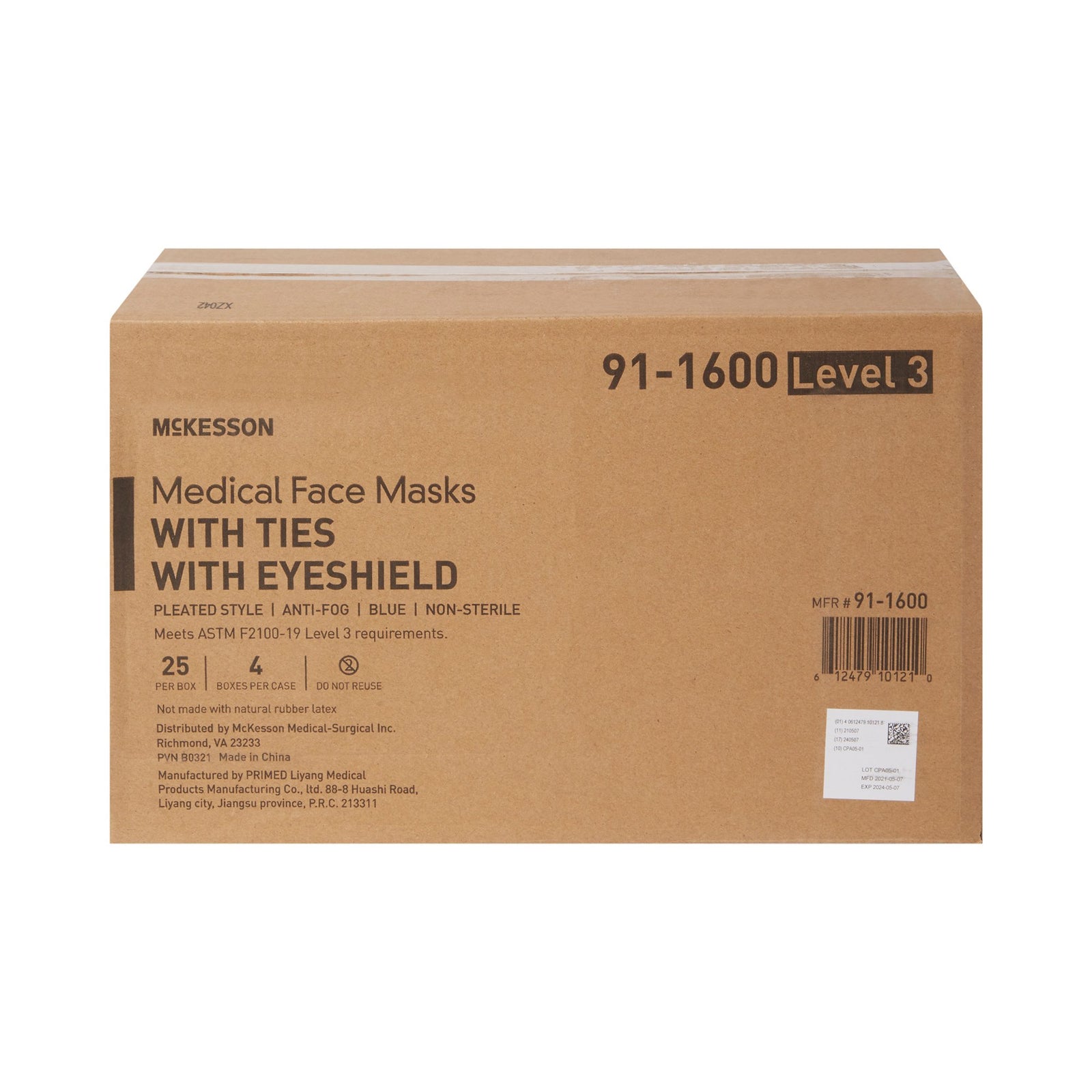 McKesson Surgical Mask With Eye Shield