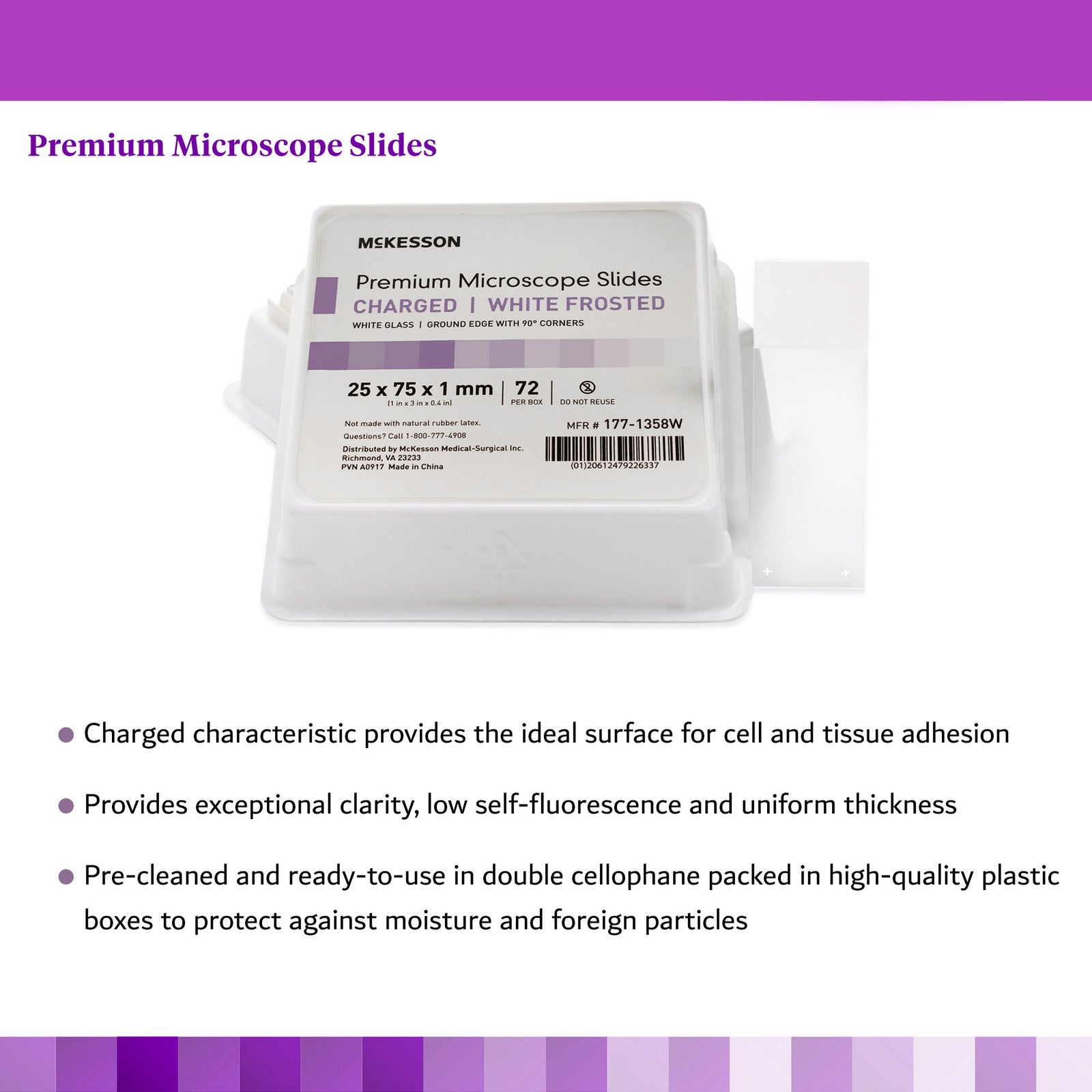 McKesson Charged Microscope Slide