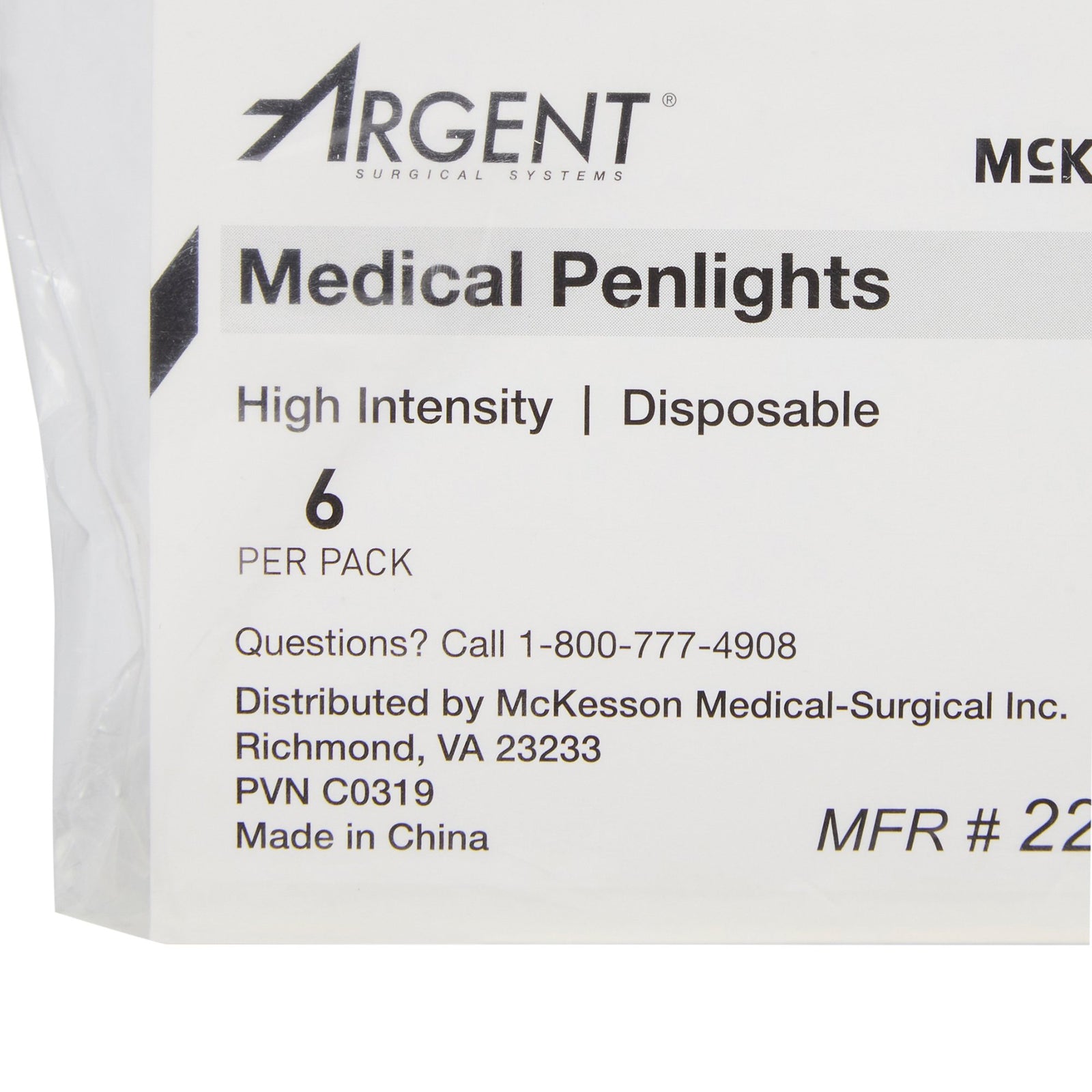 McKesson Disposable Penlight White Light