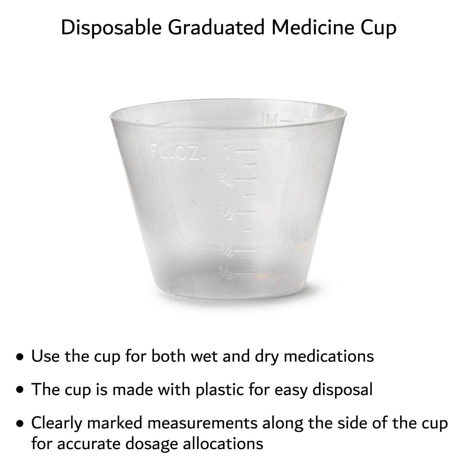 Cypress Graduated Medicine Cup