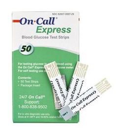 On Call Blood Glucose Test Strips