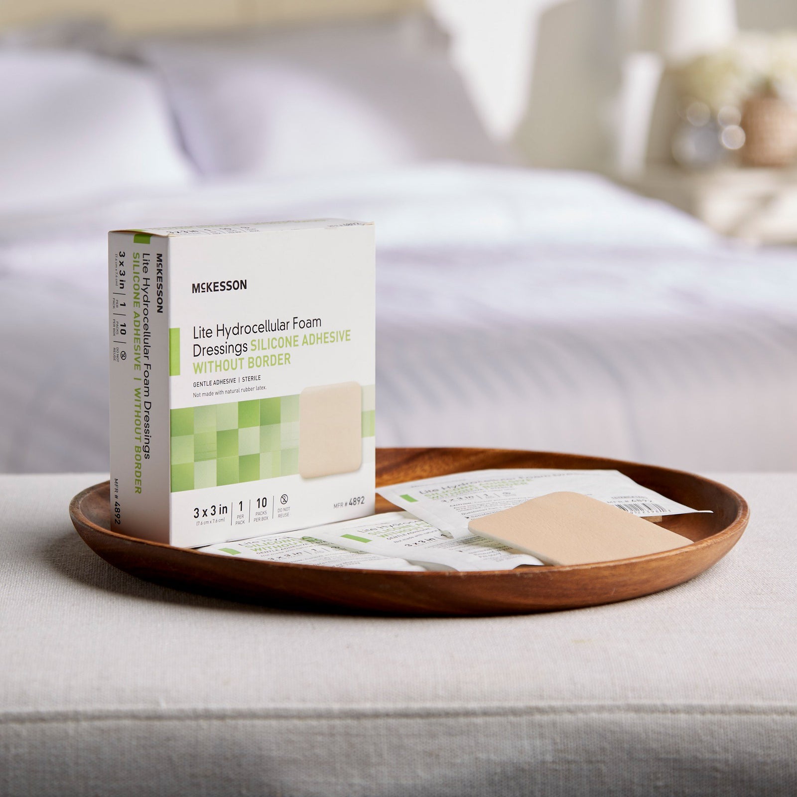 McKesson Lite Thin Silicone Foam Dressing