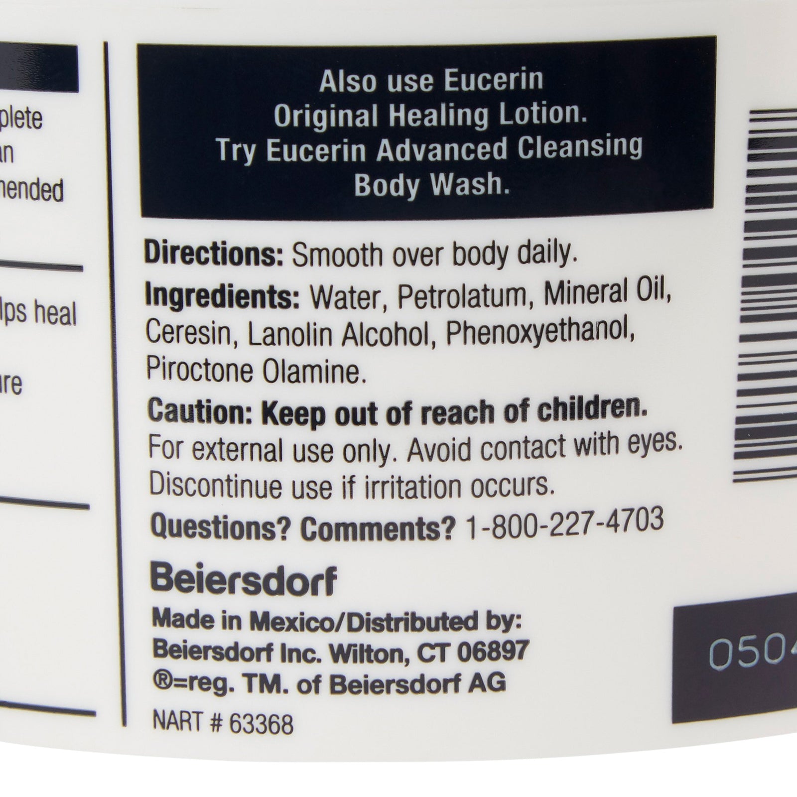 Eucerin Moisturizer 8.4 oz. Bottle