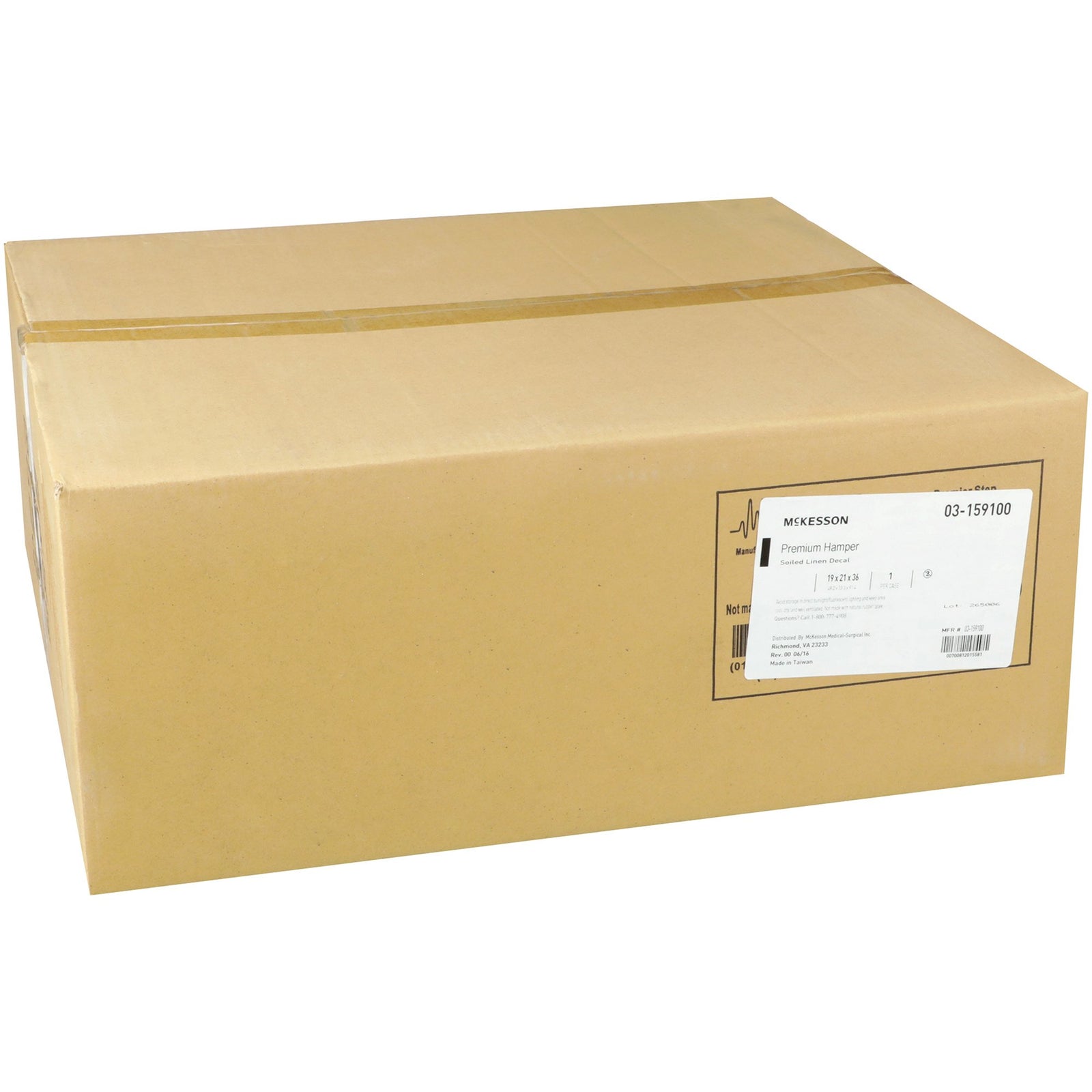 McKesson 30-33 Gal. Self-Closing Hamper Stand with Foot Pedal