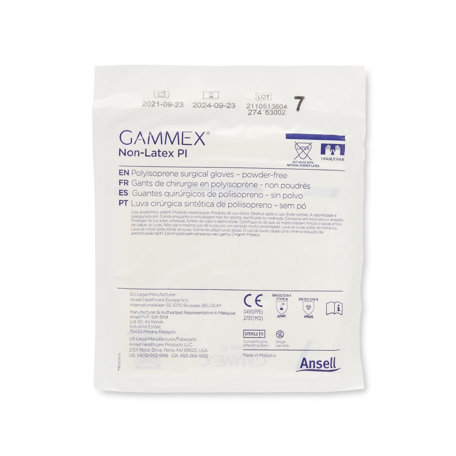GAMMEX Non-Latex PI Surgical Glove