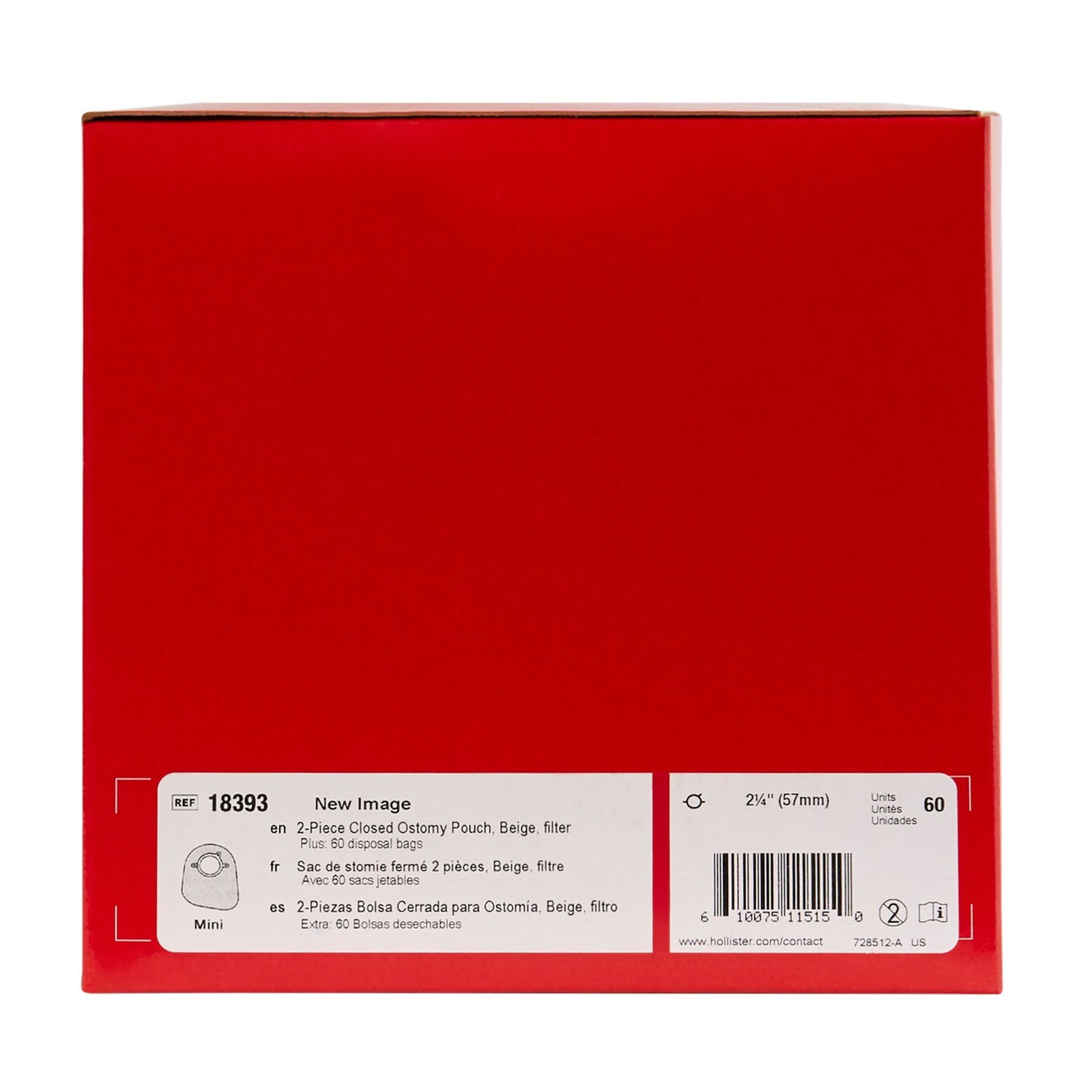 New Image 7" Two-Piece Ostomy Pouch System (Closed/Drainable)