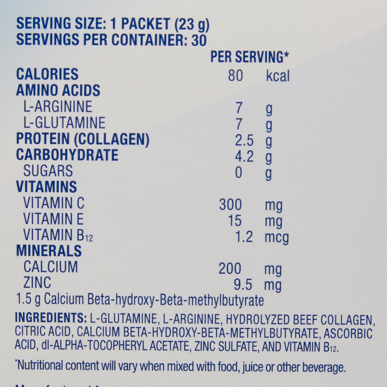 Juven® Orange Arginine/Glutamine Supplement, 30 Packets per Case