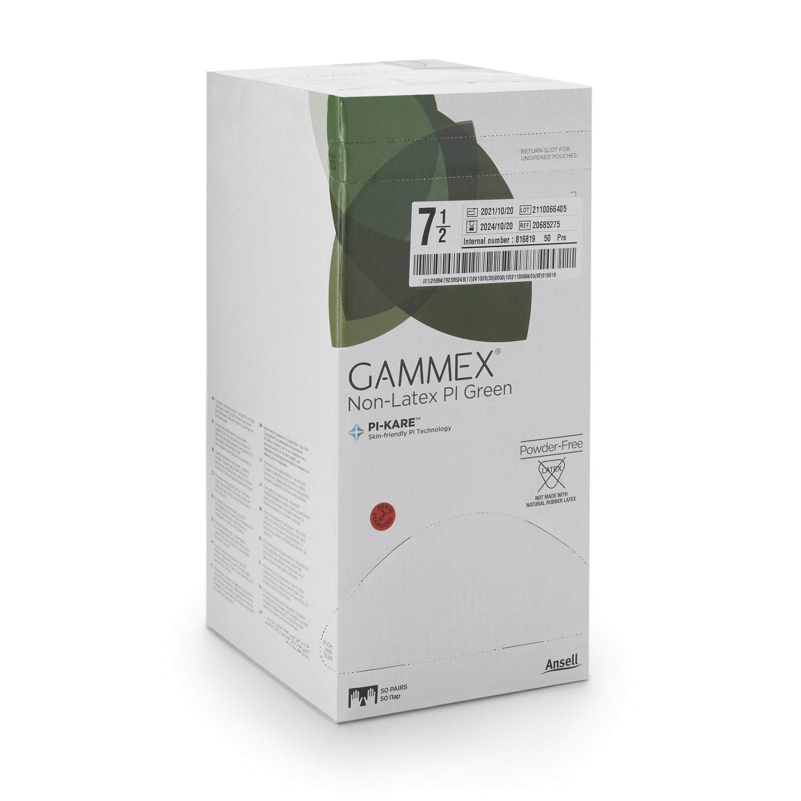 GAMMEX Non-Latex PI Green Surgical Glove