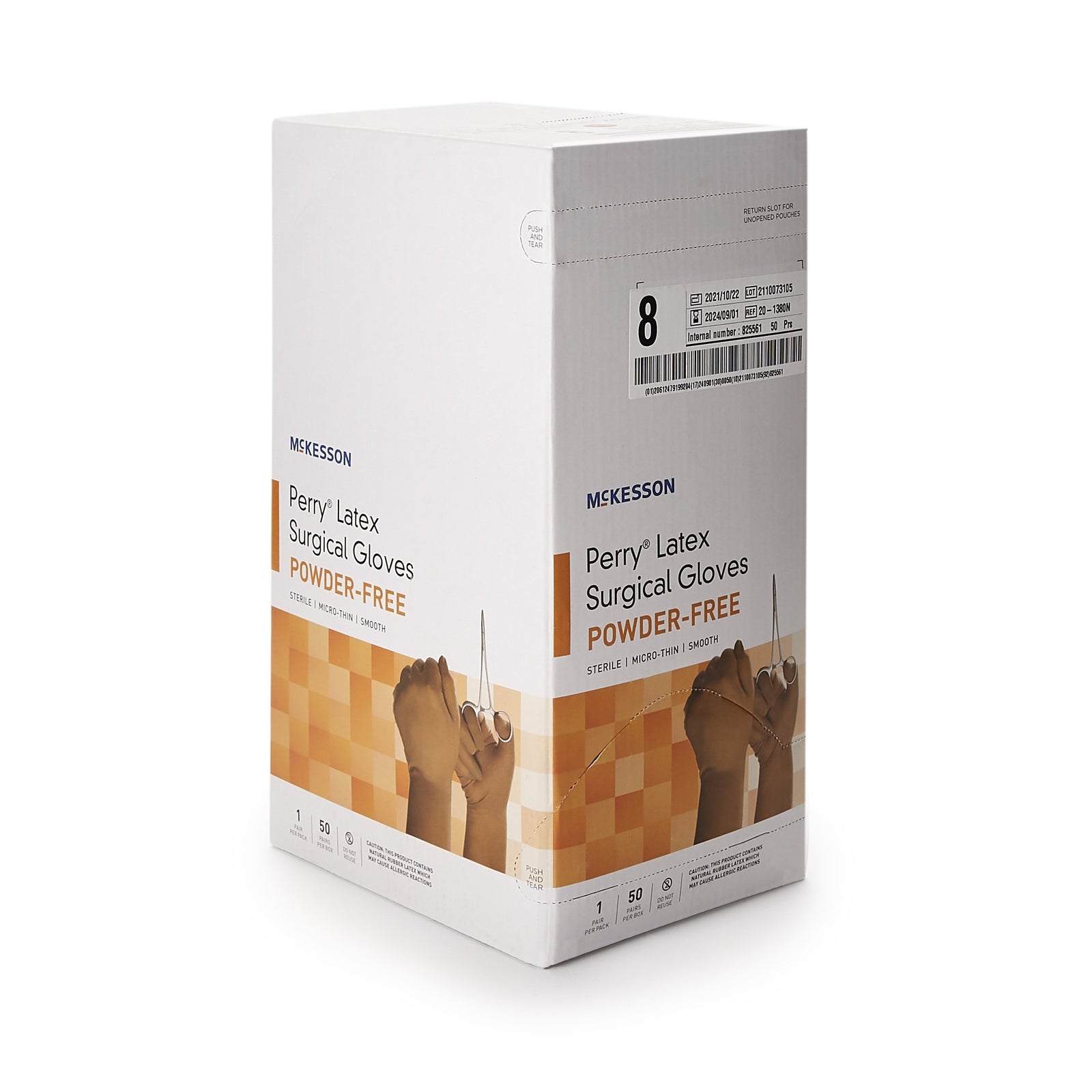 McKesson Perry Latex Standard Cuff Length Surgical Glove