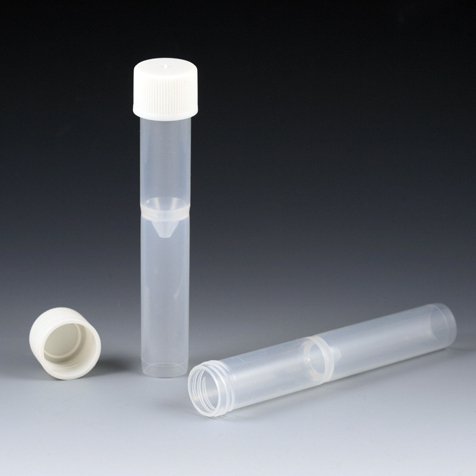 Test Tube Round Bottom Plain 16 X 75 Mm 8 Ml Without Color Coding Without Closure Polypropylene Tube