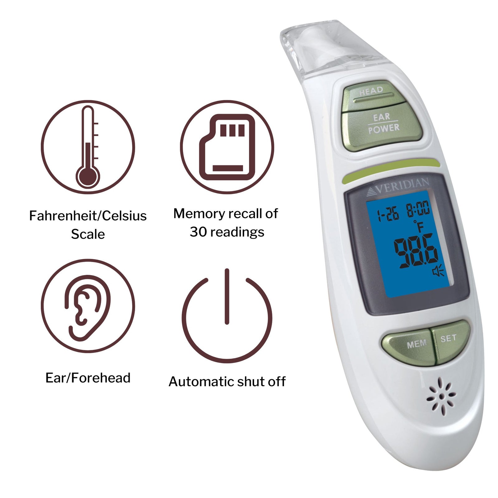 Veridian Non-Contact Skin Surface Thermometer